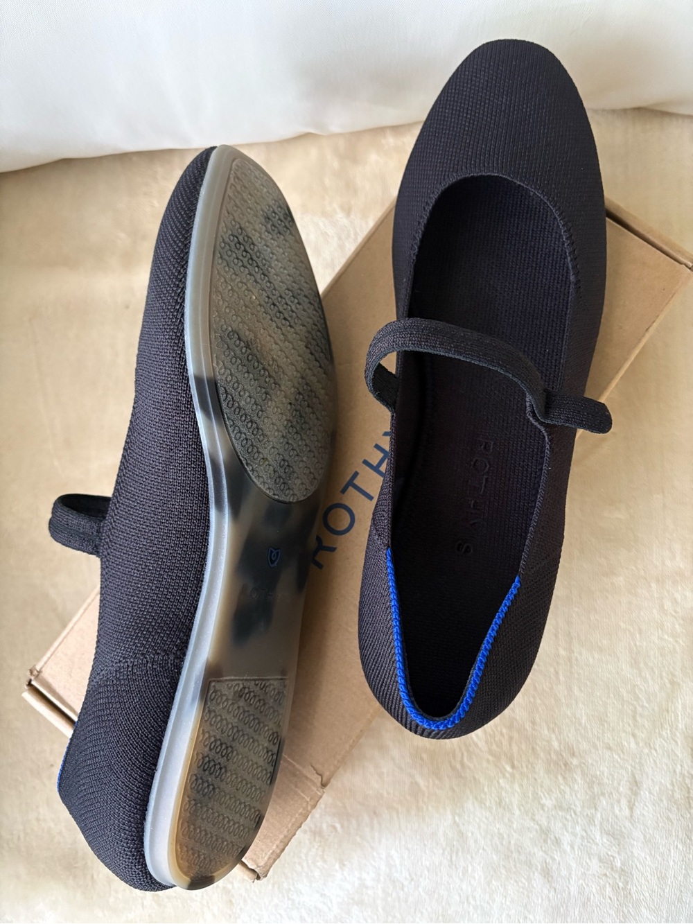 Rothy’s The Square Mary Jane in Black🔥 size 9• like new!🔥
